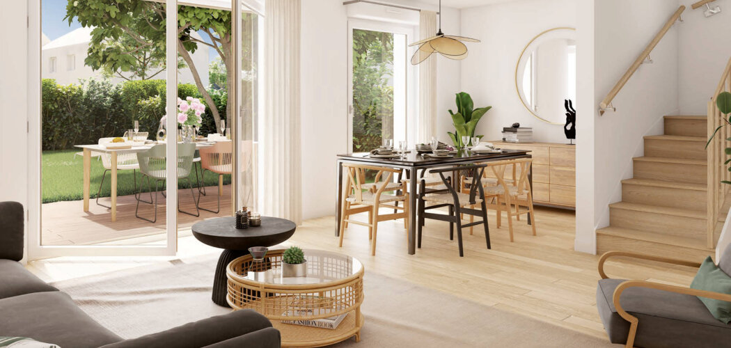 Programme immobilier neuf LE PETIT BOIS - Tr Ciale 1 - Collectif Accession - La Norville, logements neufs et mobilité douce proche du RER C (91290) - Référence : 15960