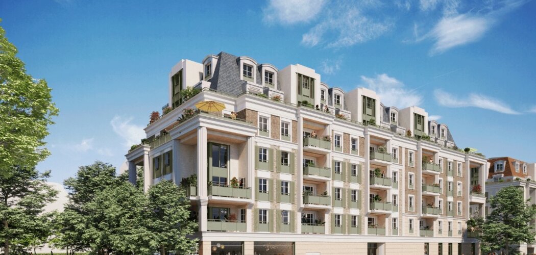 Programme immobilier neuf Village Eiffel 1 - Lot 1-6 - Le Blanc-Mesnil : logements neufs lumineux et sécurisés proche d’un parc de 6,8 hectares (93150) - Référence : 14846