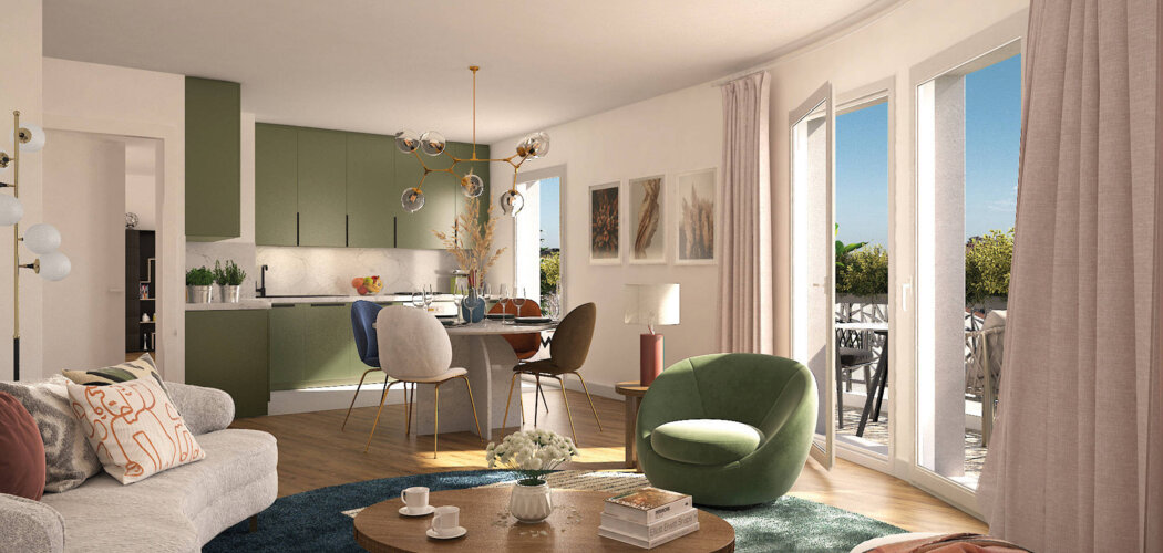 Programme immobilier neuf 98 République -  Le Blanc-Mesnil : logements neufs sécurisés et élégants en centre-ville (93150) - Référence : 14941
