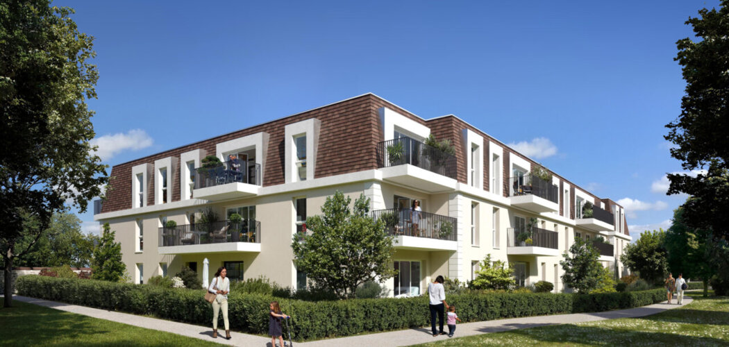 Programme immobilier neuf Le Parc du Manoir - Le Mée-sur-Seine : logements neufs lumineux près des transports et de la nature (77350) - Référence : 14823