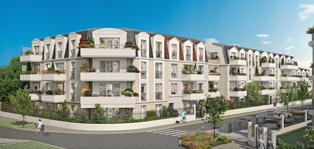 Programme immobilier neuf Les Terrasses de Grangeret -  Le Plessis-Bouchard : logements neufs sécurisés et verdoyants proche des transports (95130) - Référence : 9041