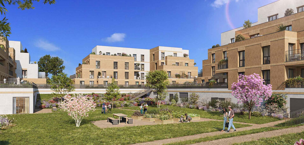 Programme immobilier neuf Naturéva - Lieusaint : Résidence T2–T5 avec architecture écologique et convivialité dans un écoquartier moderne (77127) - Référence : 14183