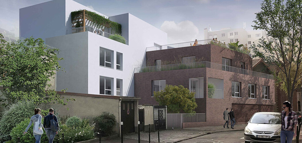 Programme immobilier neuf VILLA CLARA - L’Île-Saint-Denis près tram T1 et RER D (93450) - Référence : 17054