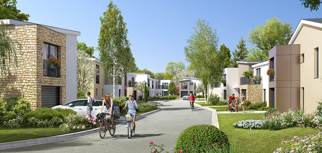 Programme immobilier neuf LE DOMAINE SISLEY - Louveciennes : Résidence T1–T4 avec villas, terrasses et prestations haut de gamme proche de la mairie (78430) - Référence : 717