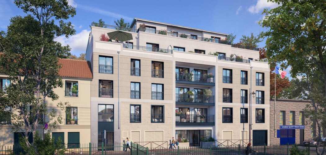 Programme immobilier neuf Éveil - Mantes-la-Jolie : appartements neufs du studio au T5 proche de la Mairie (78200) - Référence : 15785