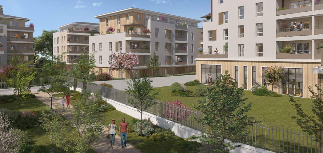 Programme immobilier neuf Coeur Saint Jean (78) - Mantes-la-Jolie cadre résidentiel proche Seine appartements avec extérieur (78200) - Référence : 17083