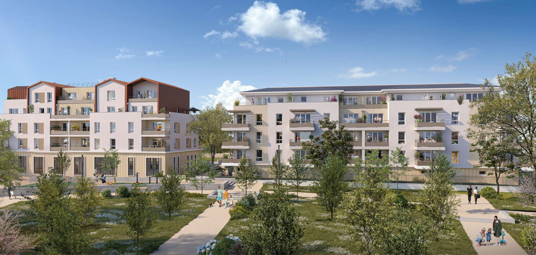 Programme immobilier neuf Coeur Saint Jean (78) - Mantes-la-Jolie cadre résidentiel proche Seine appartements avec extérieur (78200) - Référence : 17083