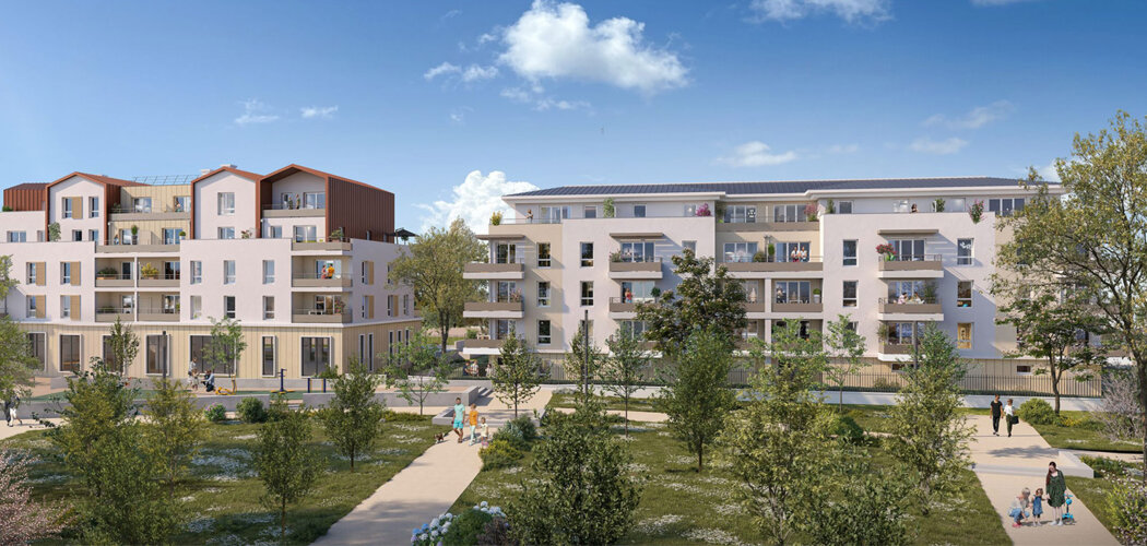 Programme immobilier neuf Coeur Saint Jean (78) - Mantes-la-Jolie cadre résidentiel proche Seine appartements avec extérieur (78200) - Référence : 17083