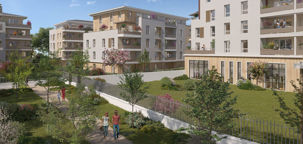Programme immobilier neuf Coeur Saint Jean (78) - Mantes-la-Jolie cadre résidentiel proche Seine appartements avec extérieur (78200) - Référence : 17083