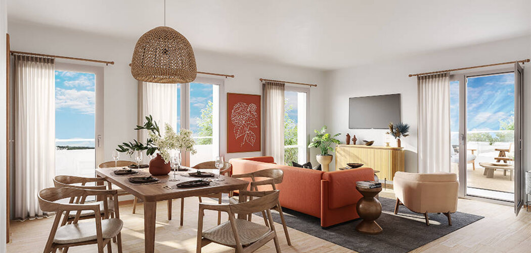 Programme immobilier neuf Le Camélinat - Mantes-La-Ville : logements neufs du studio au T5 proche de la Seine et du Transilien J (78200) - Référence : 15764