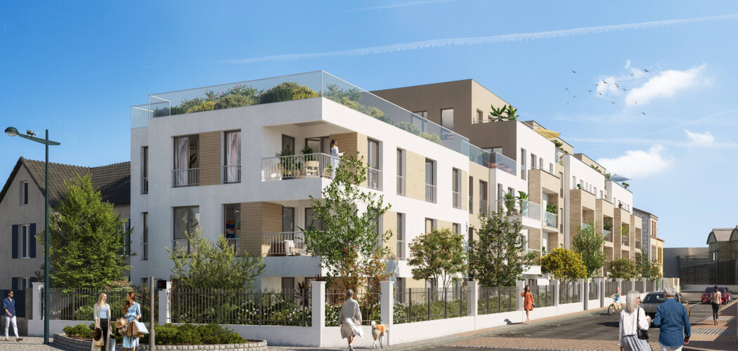 Programme immobilier neuf Le Camélinat - Mantes-La-Ville : logements neufs du studio au T5 proche de la Seine et du Transilien J (78200) - Référence : 15764
