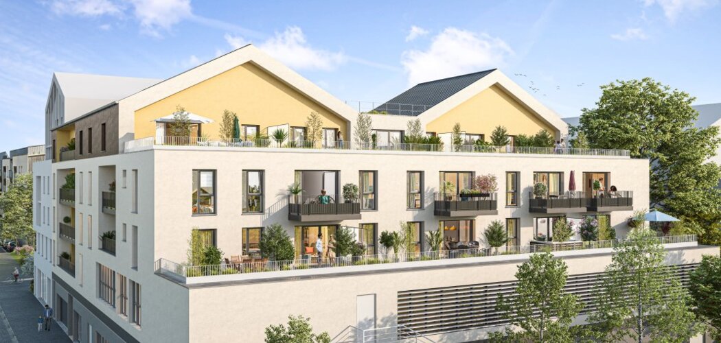 Programme immobilier neuf SQUARE FOCH - Meaux : logements neufs du studio au T4 proche du parc du Pâtis (77100) - Référence : 15856
