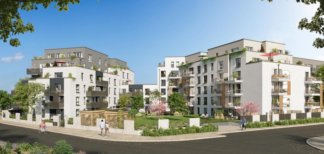 Programme immobilier neuf Les Promenades de l'Ourcq - Meaux : logements neufs sécurisés et verdoyants proche des commodités (77100) - Référence : 15571