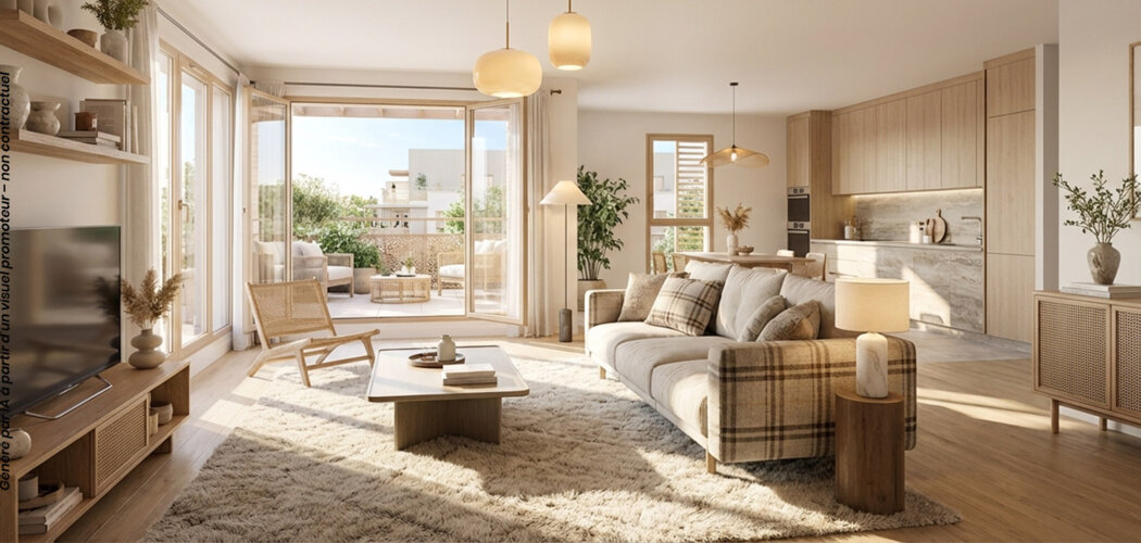 Programme immobilier neuf Les Allées du Bois - TVA 7% - Melun cadre moderne écoquartier proche Seine et transports (77000) - Référence : 17111