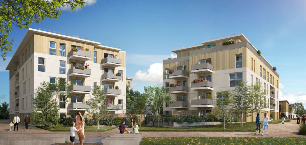 Programme immobilier neuf Be Fine - Melun : Résidence studio–T5 avec cadre écologique et confort optimisé proche des transports (77000) - Référence : 6838