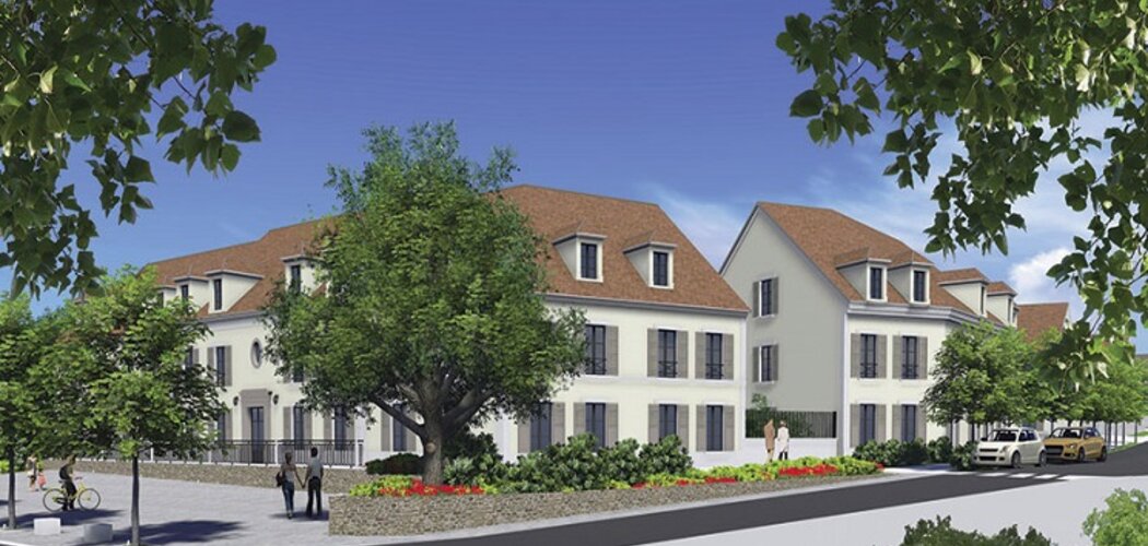 Programme immobilier neuf LE CLOS SAINT LOUIS - Montfort-L’Amaury : Résidence T2–T5 duplex avec terrasses et matériaux nobles proche des établissements scolaires (78490) - Référence : 1270
