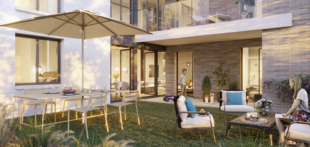 Programme immobilier neuf Terrasses de l'Odyssée - Montigny-le-Bretonneux : logements neufs sécurisés et verdoyants proche des transports (78180) - Référence : 15398