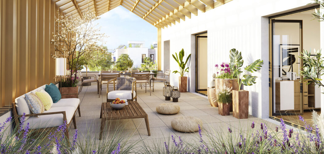 Programme immobilier neuf Terrasses de l'Odyssée - Montigny-le-Bretonneux : logements neufs sécurisés et verdoyants proche des transports (78180) - Référence : 15398