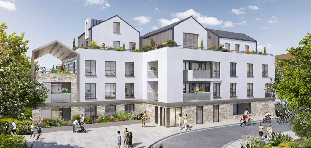 Programme immobilier neuf Terrasses de l'Odyssée - Montigny-le-Bretonneux : logements neufs sécurisés et verdoyants proche des transports (78180) - Référence : 15398