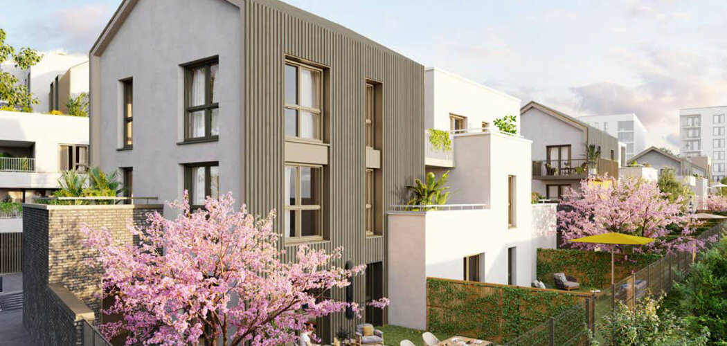 Programme immobilier neuf LE DOMAINE DES CERISIERS -  Montigny-lès-Cormeilles : logements neufs sécurisés et verdoyants proche des transports (95370) - Référence : 15118