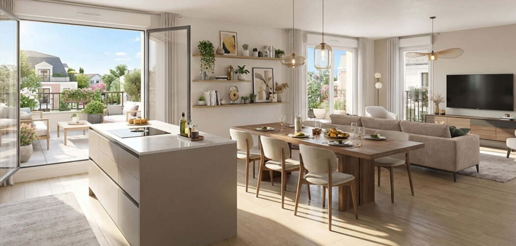 Programme immobilier neuf VILLA AMANDA - Neuilly-Plaisance appartements contemporains proches RER A (93360) - Référence : 18293