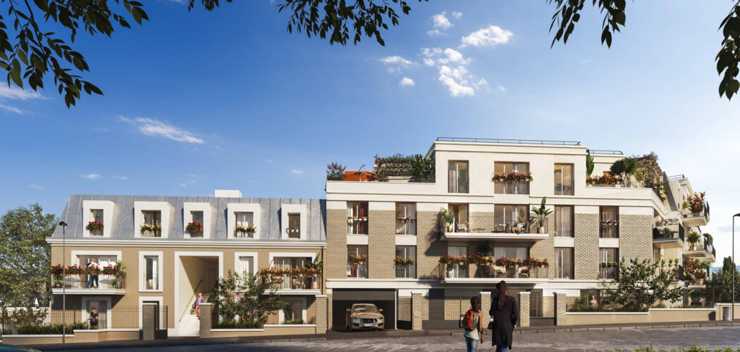 Programme immobilier neuf DOMAINE 14 - Neuilly-Plaisance : Résidence studio–T5 avec cadre boisé et confort optimisé proche des commodités (93360) - Référence : 14567