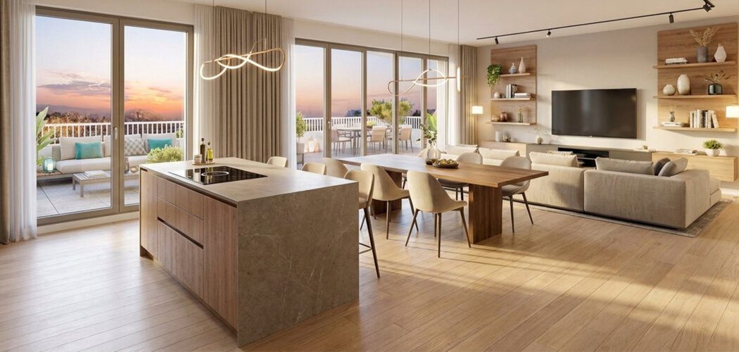 Programme immobilier neuf LES BALCONS D'OPALE - Noisy-le-Grand résidence récente avec extérieurs près du RER A (93160) - Référence : 17668