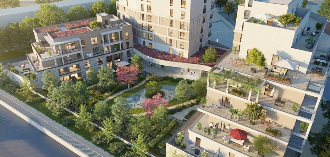 Programme immobilier neuf LES TERRASSES GALLIENI - Noisy-le-Sec : logements neufs sécurisés et verdoyants proche des transports (93130) - Référence : 15187