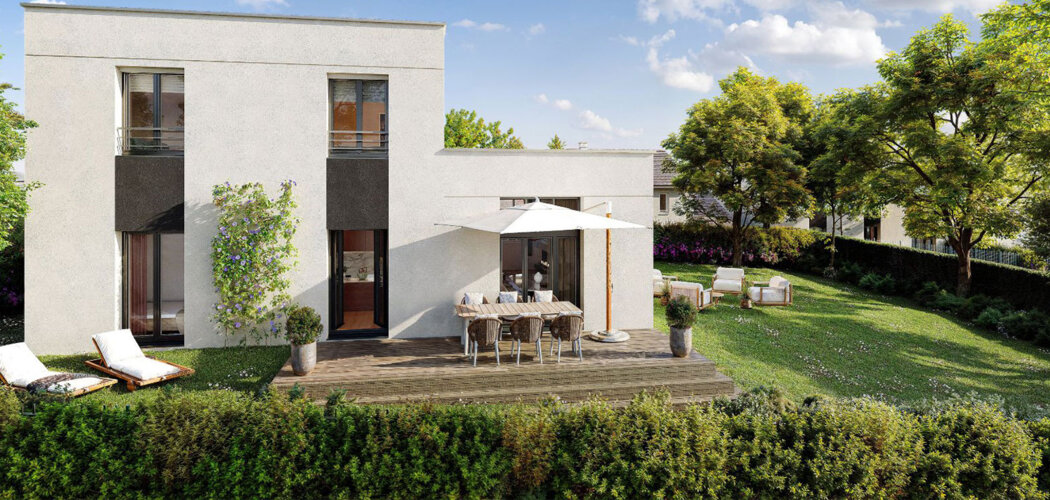 Programme immobilier neuf Les Jardins de l'Orme - Orgeval cadre pavillonnaire calme maisons avec jardin proche Paris (78630) - Référence : 17132