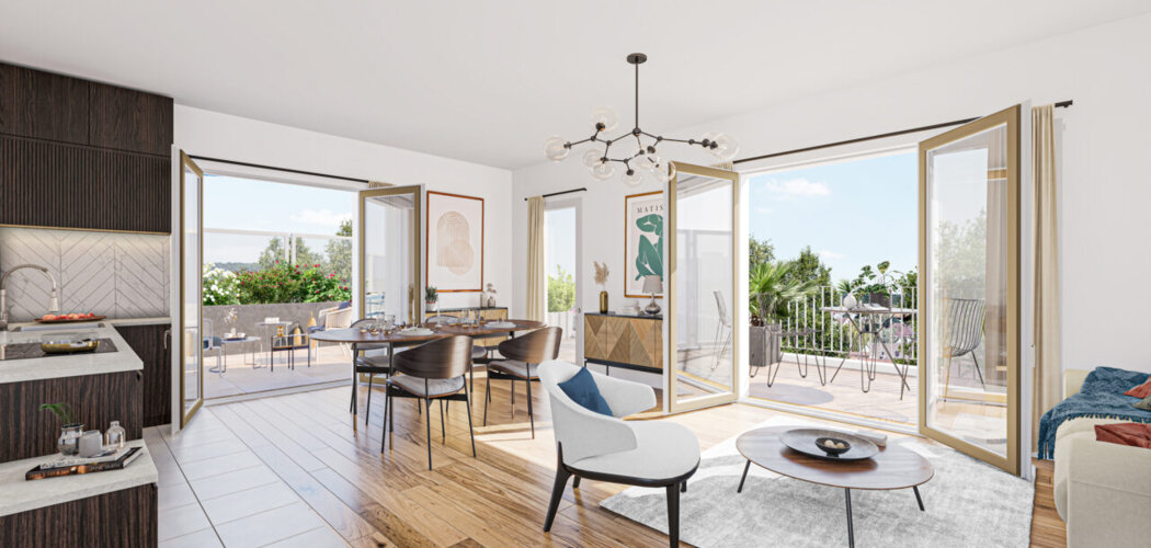 Programme immobilier neuf Les Jardins Foch - Orgeval : logements neufs sécurisés et verdoyants proche des transports (78630) - Référence : 15403