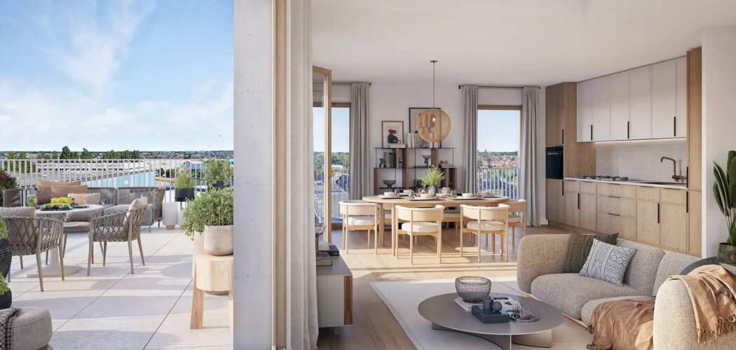 Programme immobilier neuf Équilibre - Orly : appartements neufs du studio au T6 proche du métro ligne 14 (94310) - Référence : 8719