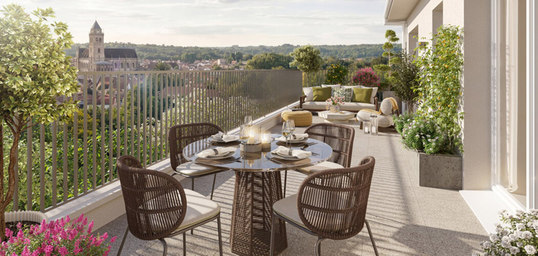 Programme immobilier neuf LISIERE DES LOGES - Poissy cadre résidentiel connecté à La Défense (78300) - Référence : 17303