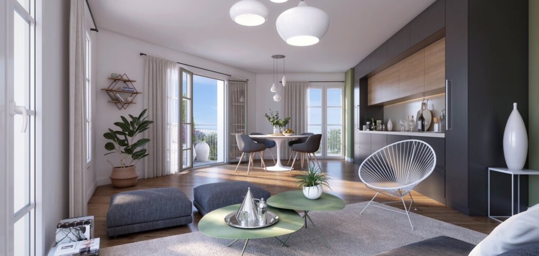 Programme immobilier neuf LES TERRASSES DE LA MADELEINE -  Pomponne : logements neufs élégants et sécurisés proche de la gare (77400) - Référence : 14855