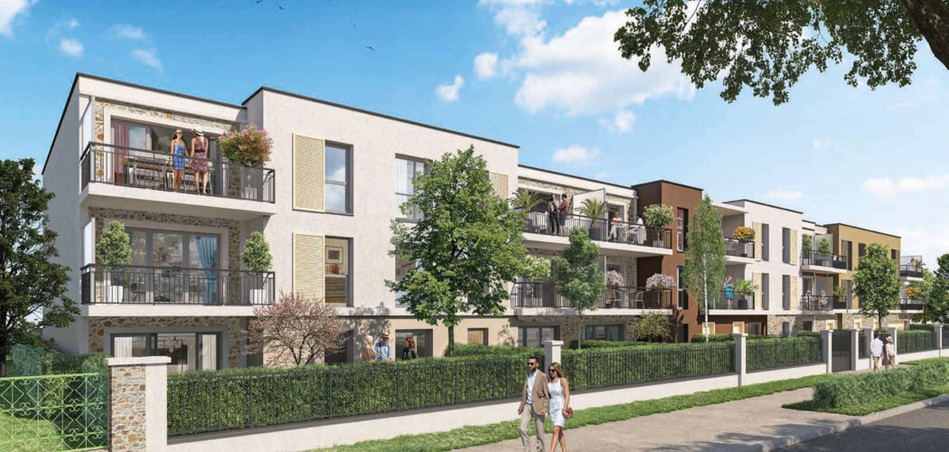 Programme immobilier neuf Les Jardins de Courtin - Pomponne : logements neufs sécurisés et verdoyants proche de la gare (77400) - Référence : 14961