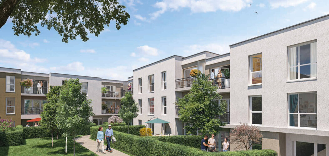 Programme immobilier neuf Les Jardins de Courtin - Pomponne : logements neufs sécurisés et verdoyants proche de la gare (77400) - Référence : 14961