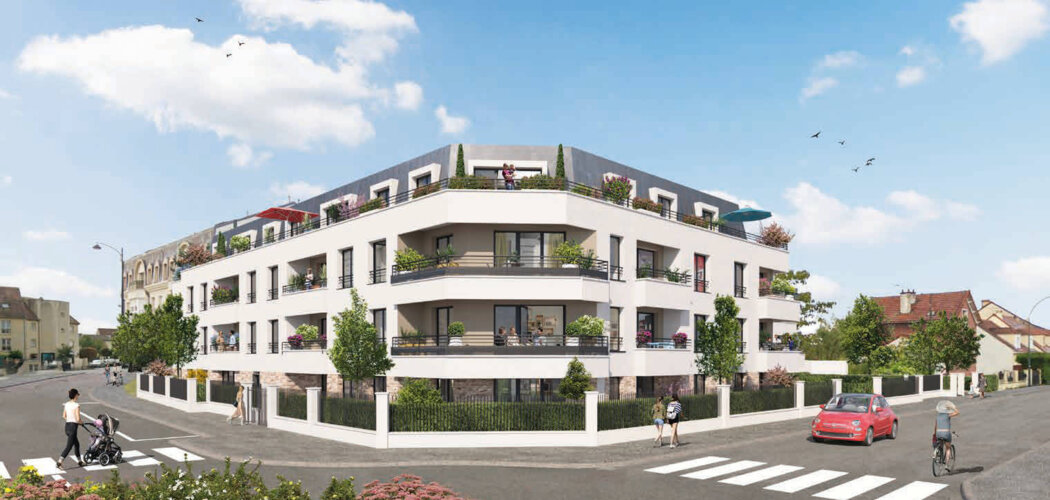 Programme immobilier neuf Les Terrasses d'Albane - Pontault-Combault : logements neufs sécurisés et lumineux proche des services (77340) - Référence : 15026