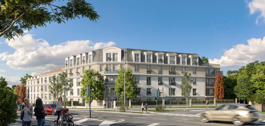 Programme immobilier neuf COEUR ROSA - Pontoise : logements neufs sécurisés et verdoyants proche de la nature (95000) - Référence : 14995