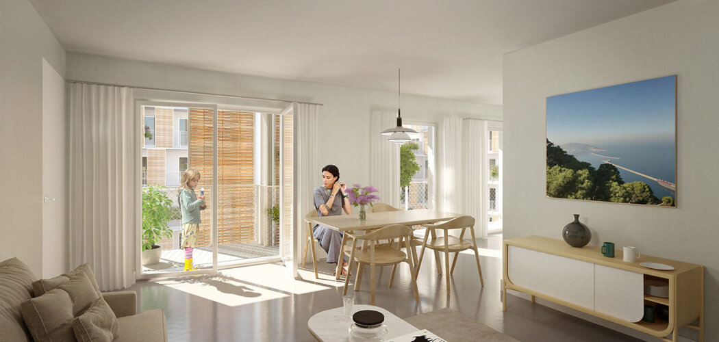 Programme immobilier neuf Le Clos Langlet - Ris-Orangis : logements neufs sécurisés et verdoyants proche des commodités (91130) - Référence : 15393