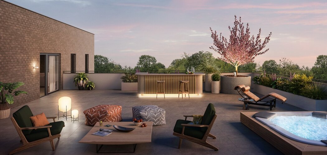 Programme immobilier neuf CARACT'R - Rueil-Malmaison : Résidence studio–T5 avec cadre verdoyant et confort optimisé proche des commodités (92500) - Référence : 14341