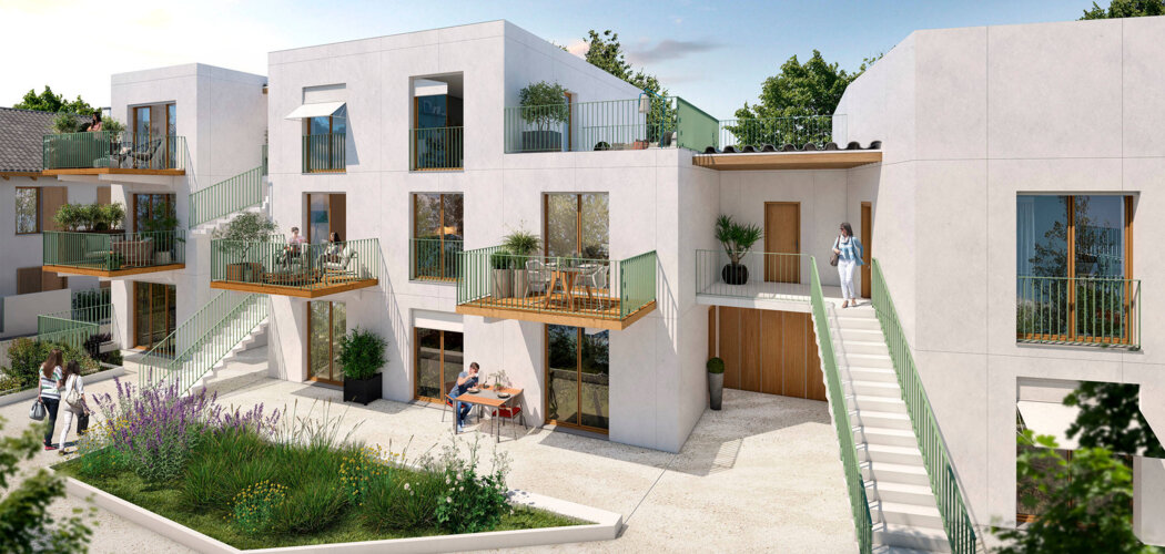 Programme immobilier neuf Les Nouveaux Jardins - Maisons et Appartements - Rungis : Résidence studio–T5 avec cadre agricole et confort moderne proche des espaces naturels (94150) - Référence : 14206