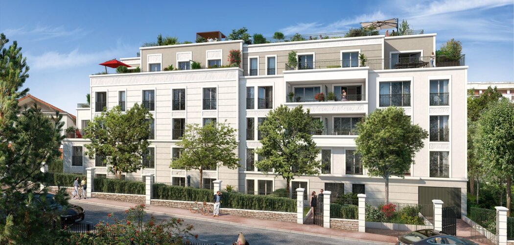 Programme immobilier neuf L'Aparté - Saint-Cloud : logements neufs sécurisés et verdoyants proche des transports (92210) - Référence : 8299