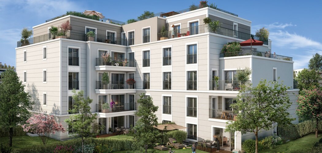 Programme immobilier neuf L'Aparté - Saint-Cloud : logements neufs sécurisés et verdoyants proche des transports (92210) - Référence : 8299