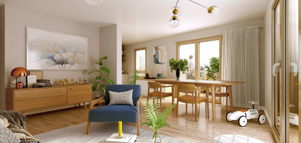 Programme immobilier neuf Les Balcons - Saint-Denis : logements neufs sécurisés et verdoyants proche des transports (93200) - Référence : 15768