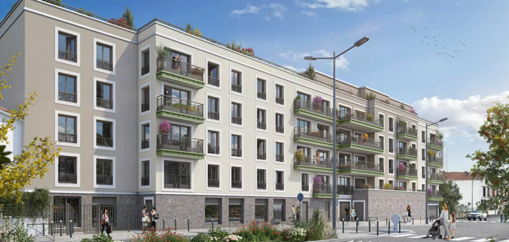 Programme immobilier neuf Le Jade - Saint-Denis quartier Potier à proximité des transports RER D et tram T11 (93200) - Référence : 16660