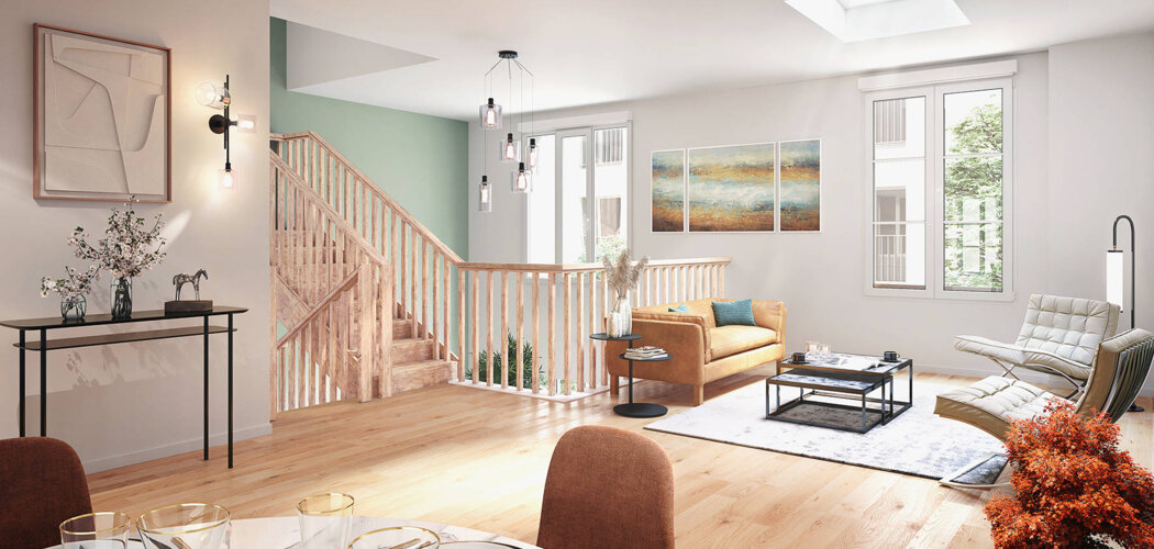 Programme immobilier neuf CLOS SAINT LOUIS - DESOYER - Saint-Germain-en-Laye : logements neufs sécurisés et verdoyants proche des transports (78100) - Référence : 15506