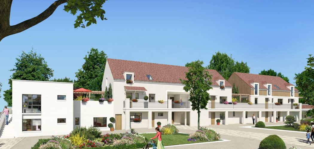 Programme immobilier neuf ESQUISS - Tranche 1 - Saint-Nom-la-Bretèche : Résidence T2–T3 et villa avec espaces extérieurs et parkings en centre-ville (78860) - Référence : 605