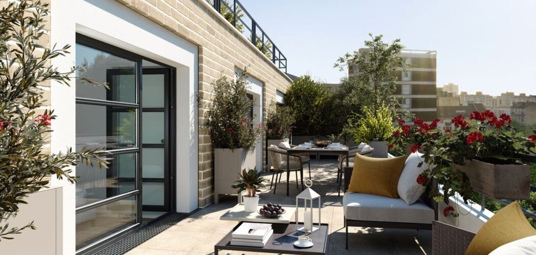 Programme immobilier neuf MERIDIEN - Saint-Ouen à 9 min du métro dans un cadre végétal (93400) - Référence : 18205