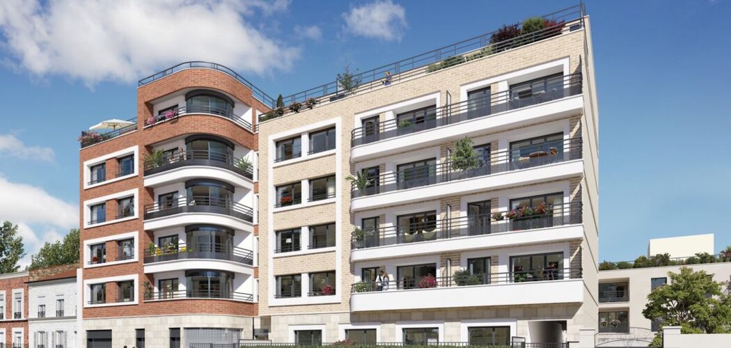 Programme immobilier neuf MERIDIEN - Saint-Ouen à 9 min du métro dans un cadre végétal (93400) - Référence : 18205