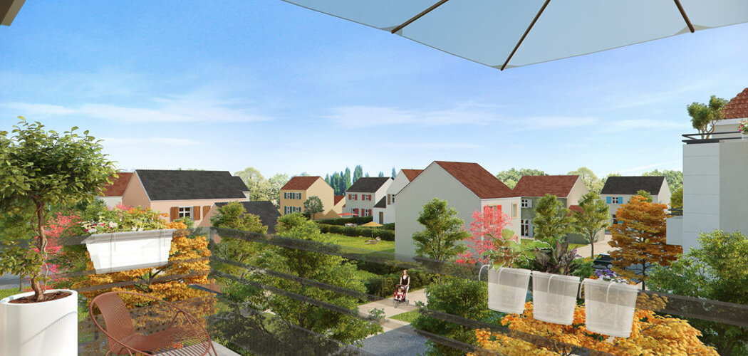 Programme immobilier neuf LES JARDINS DE CHAUMONT - Saint-Soupplets : Résidence T3–T4 avec jardins, terrasses et isolation BBC en quartier durable (77165) - Référence : 1698