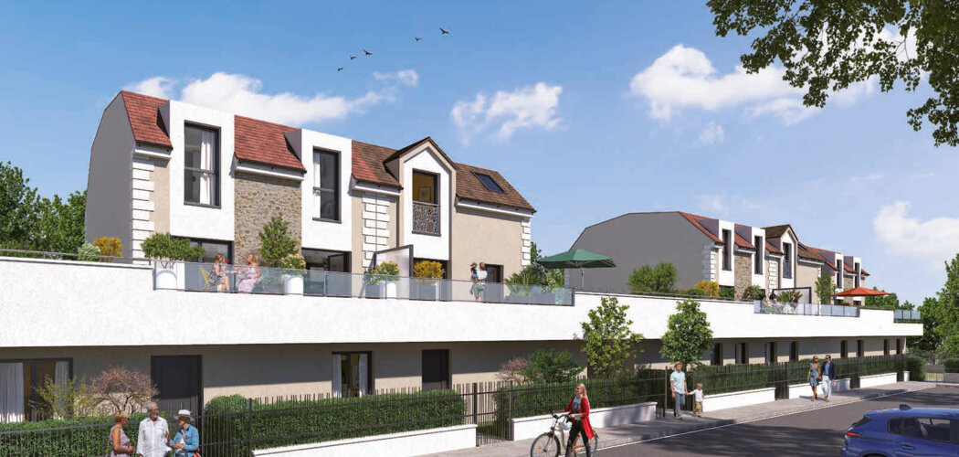 Programme immobilier neuf Villas Flora - Saint-Thibault-des-Vignes : logements neufs sécurisés et verdoyants proche des commodités (77400) - Référence : 15054